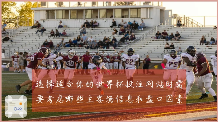 选择适合你的世界杯投注网站时需要考虑哪些主客场信息和盘口因素
